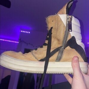 Size 10 Rick Owen’s Pony Printh Geobasket